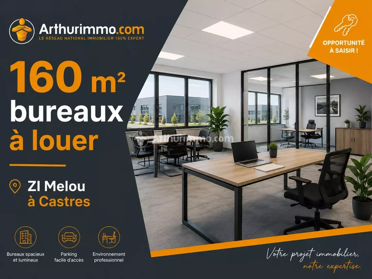 Bureau à louer, 160 m², Castres