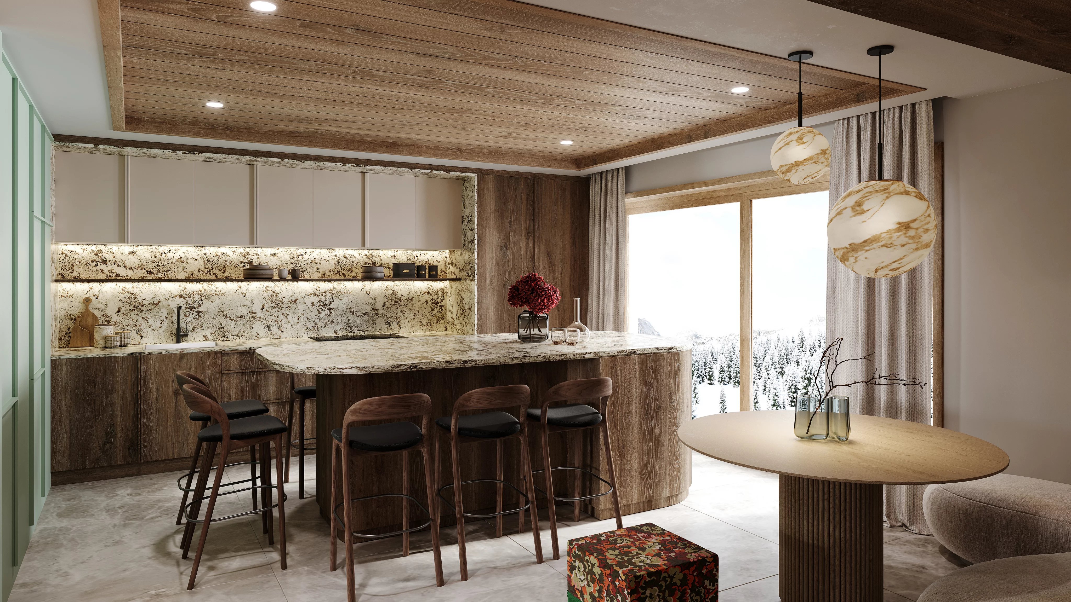 Außergewöhnliche Wohnung am Fuße der Pisten