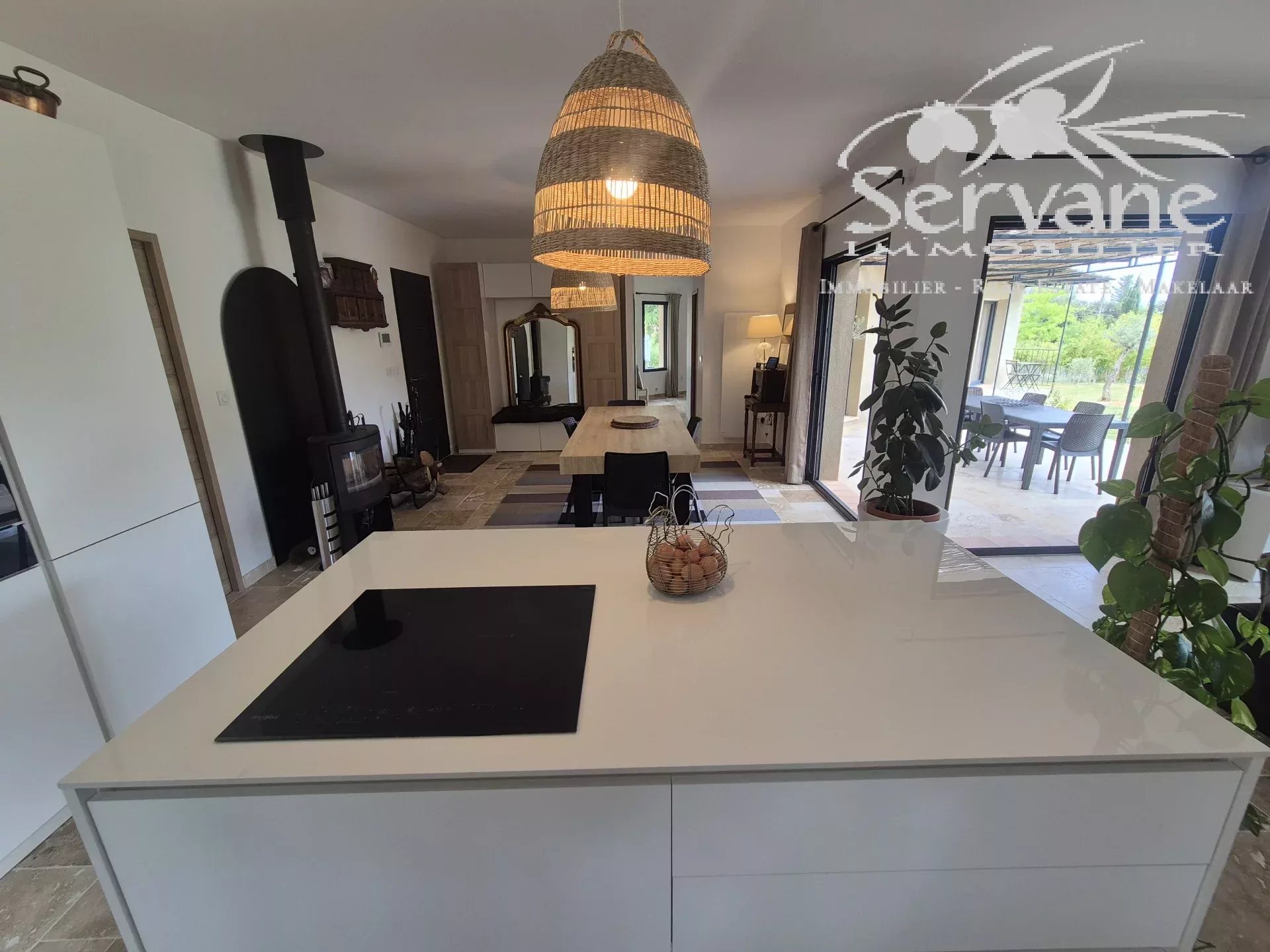 Villa and 4 gites in Cotignac, unique layout with pool house and pool