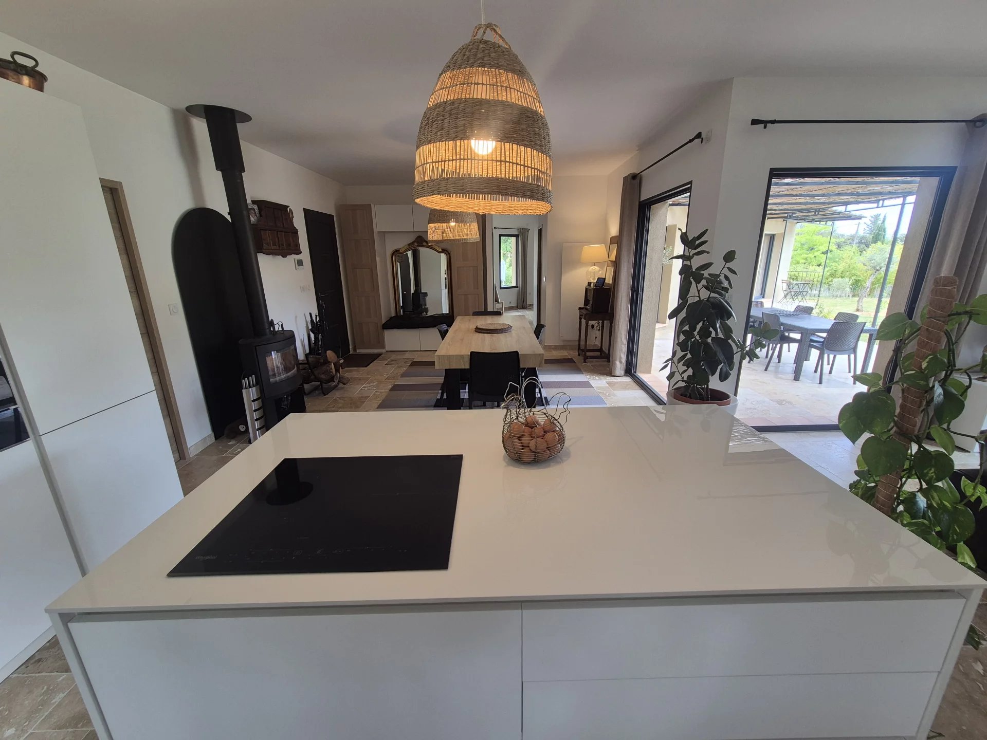 Villa and 4 gites in Cotignac, unique layout with pool house and pool