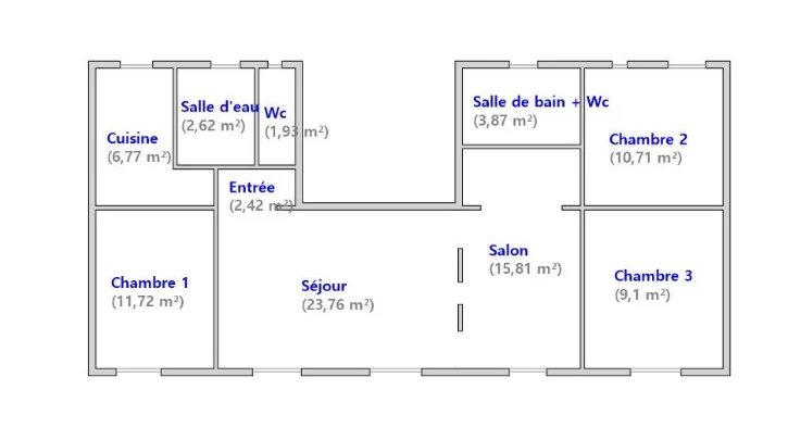 APPARTEMENT FAMILIAL 5 PIÈCES - PARIS 18 - Image Array