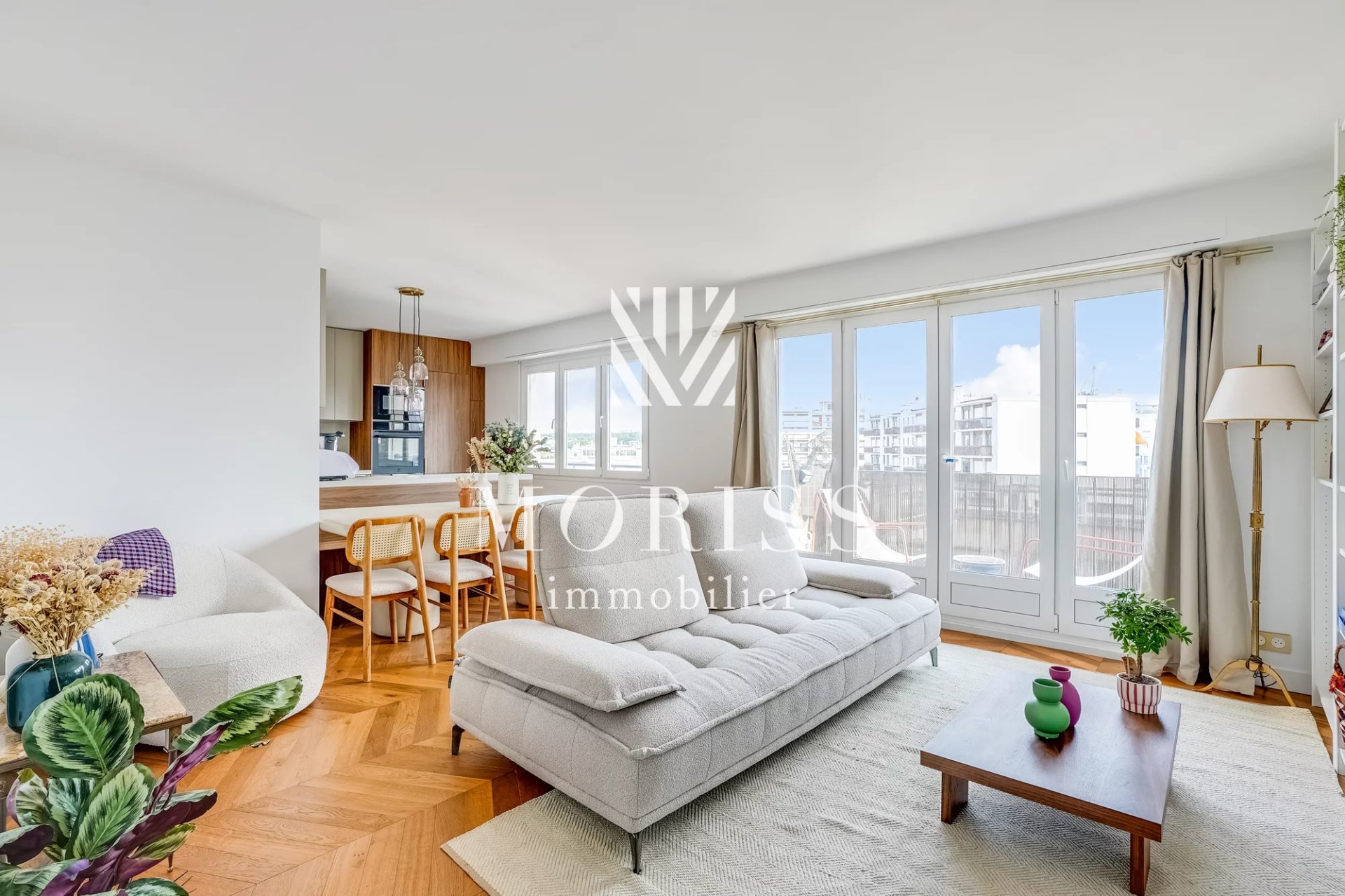 Bel appartement familial re fait à neuf par architecte - Boulogn - Image Array