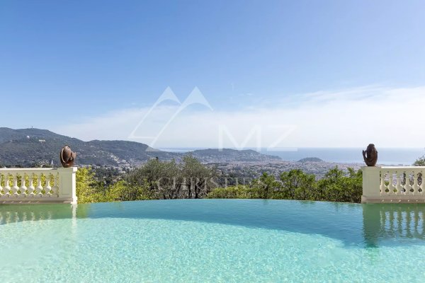 Luxury Hillside Villa in Nice Gairaut with Panoramic Sea Views — photo 1