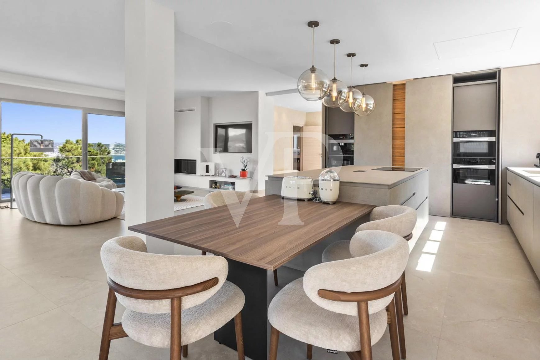 Near Cannes —  Contemporary Elegance with Sea View