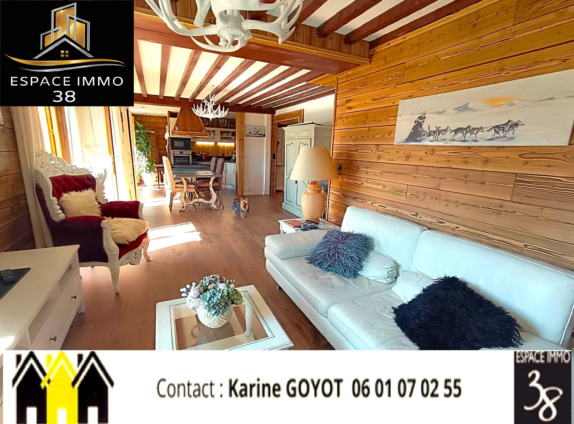 Spacieux et chaleureux appartement proche du centre village !