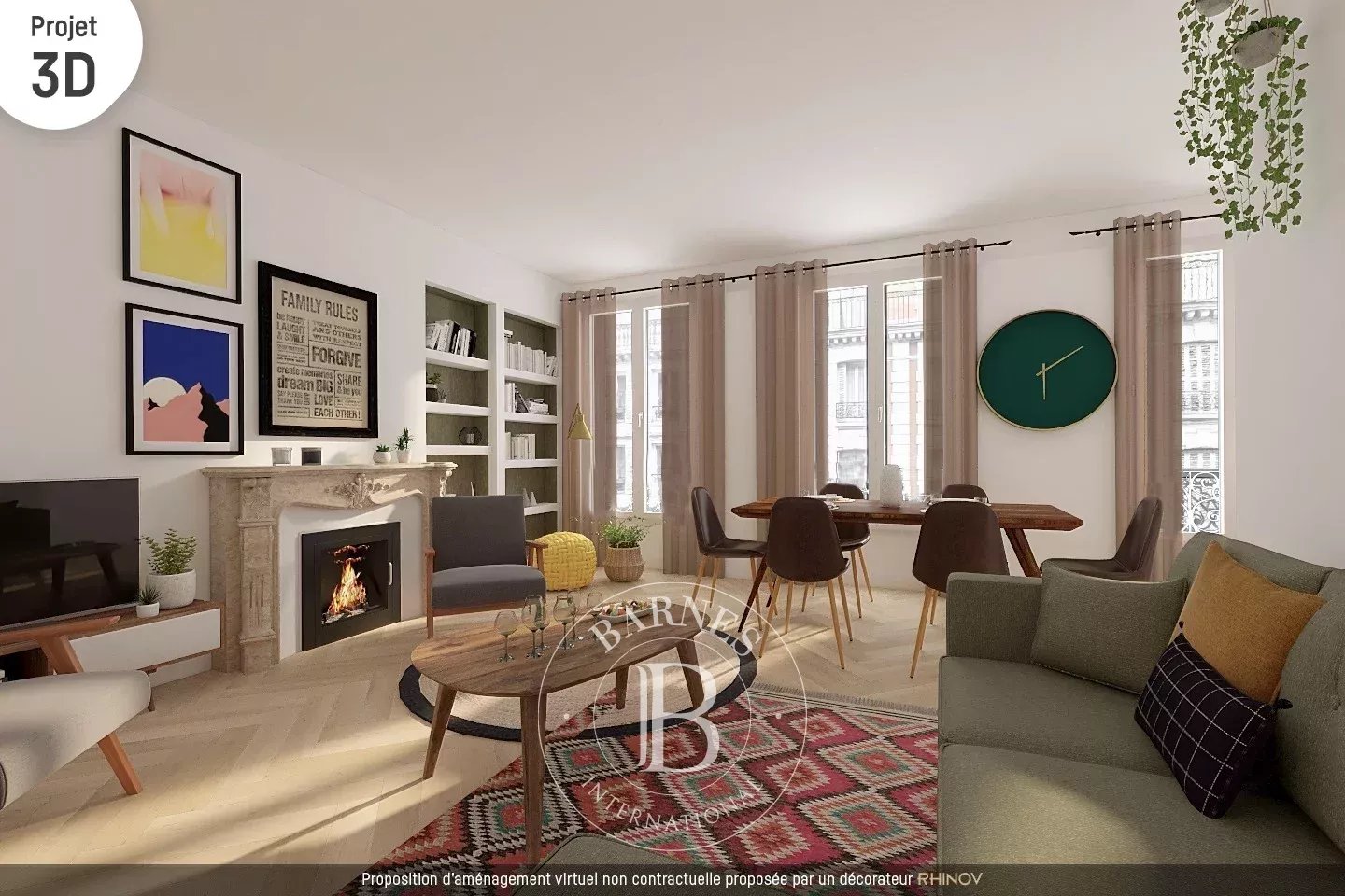 Apartment - Paris 6 - Croix Rouge/Du Four - 108,83 sqm - 3 bedrooms