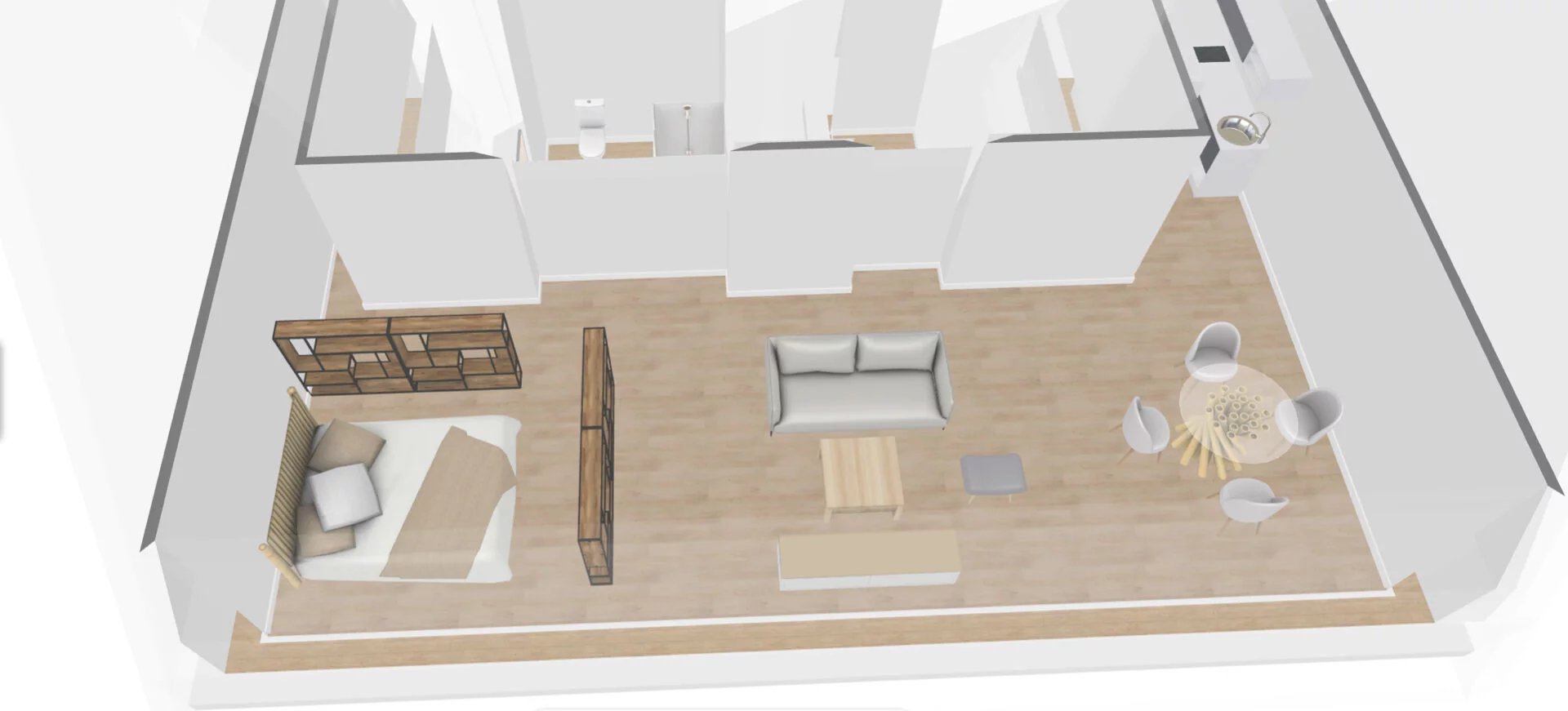 Appartement Rouen 1 pièce(s) 48 m2