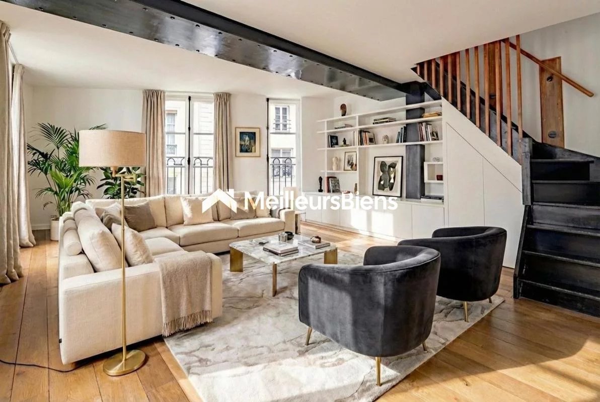 PARIS 2ème - À VENDRE - Élégant Duplex de 3 Pièces - 92,22 m²