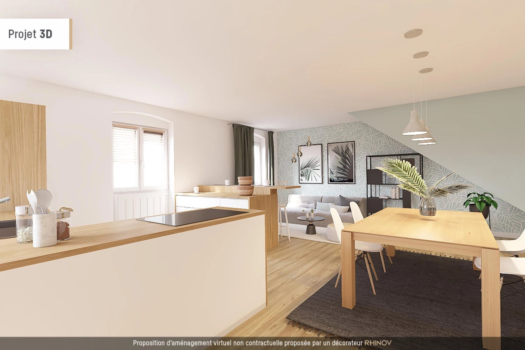 Appartement type T3 en plein coeur de Chasselay