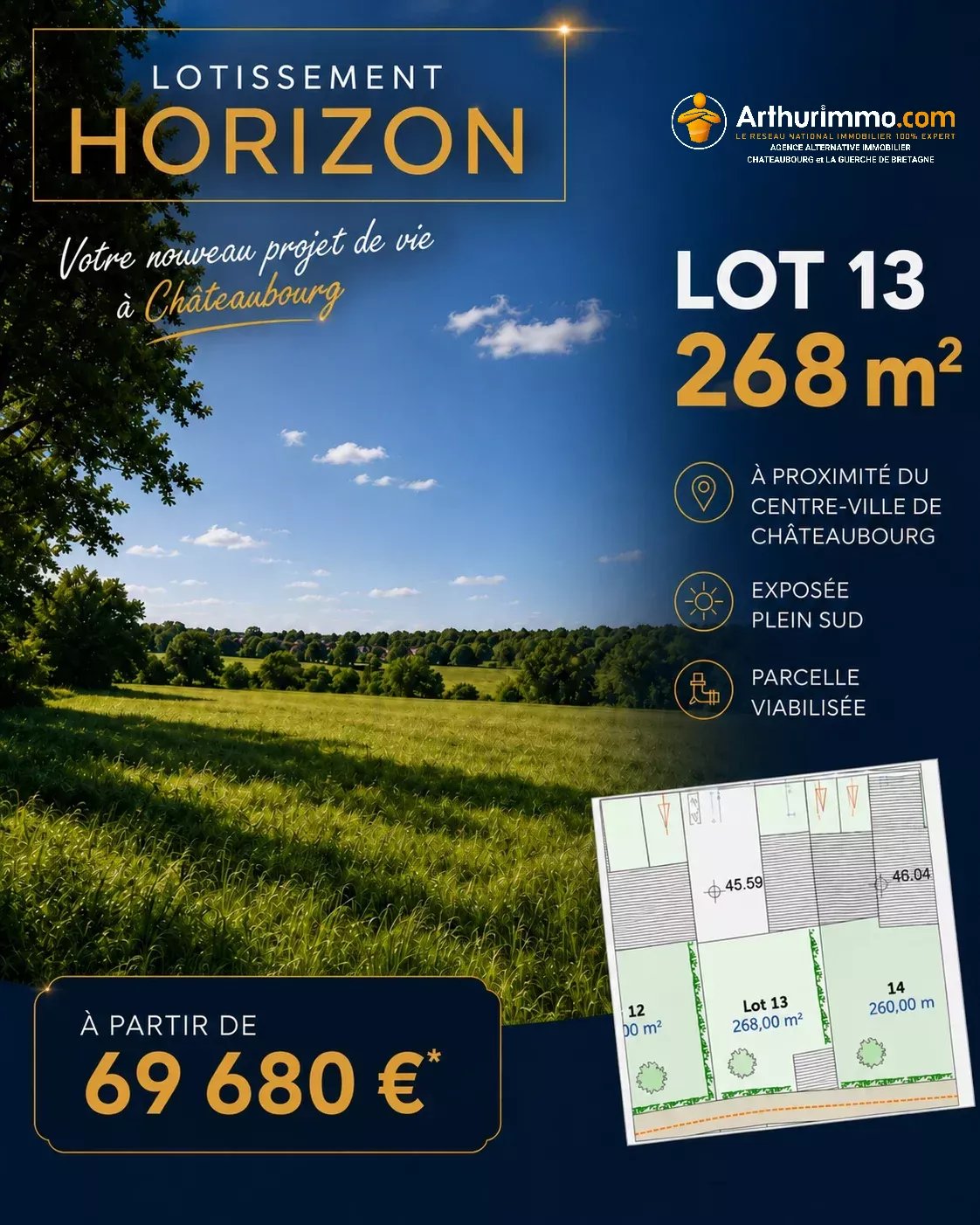 Parking à vendre, 268 m², Châteaubourg
