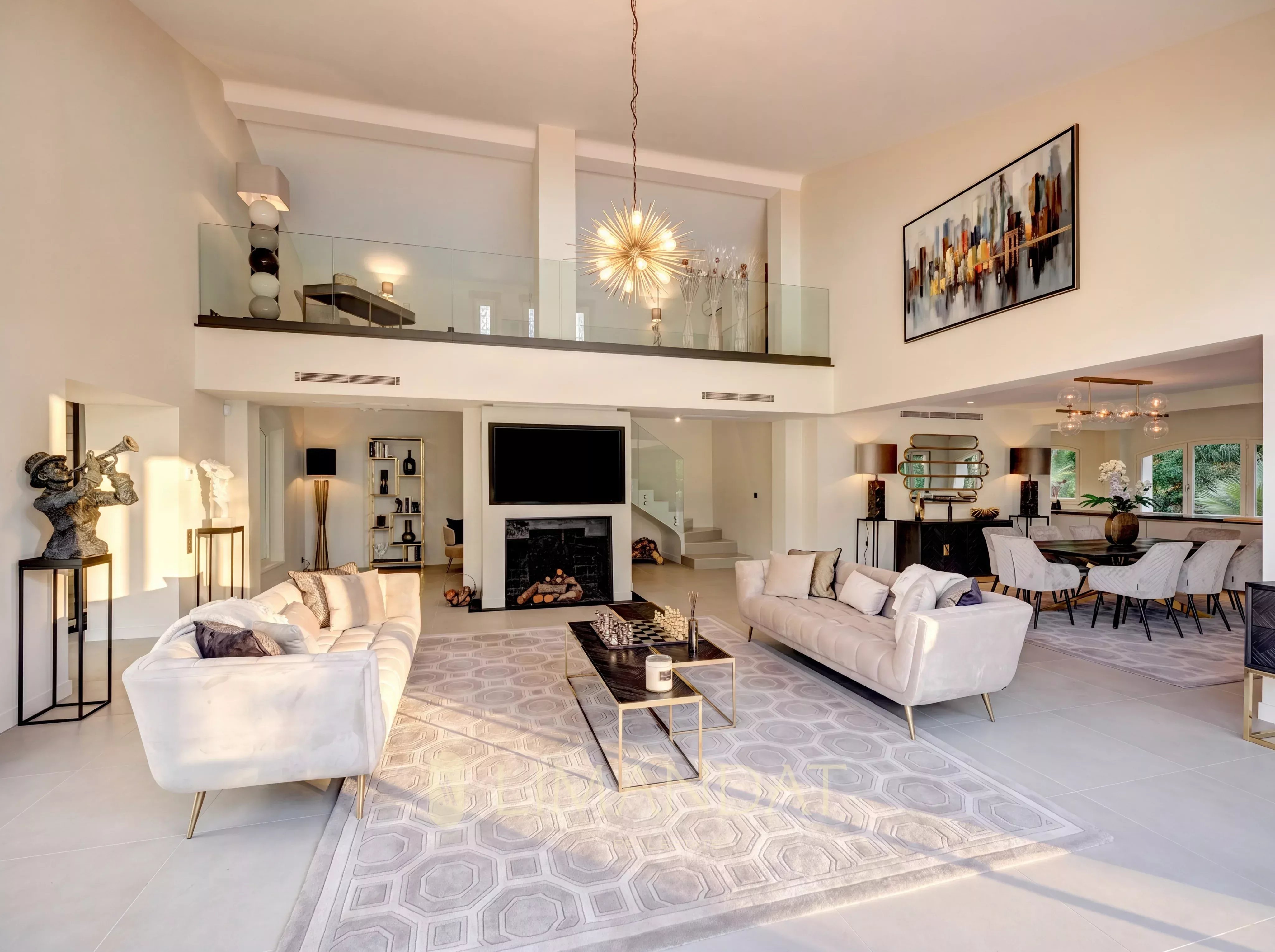 Location longue durée | Mougins – Villa néo-provençale 5 suites, piscine, parc paysager 3 500 m²