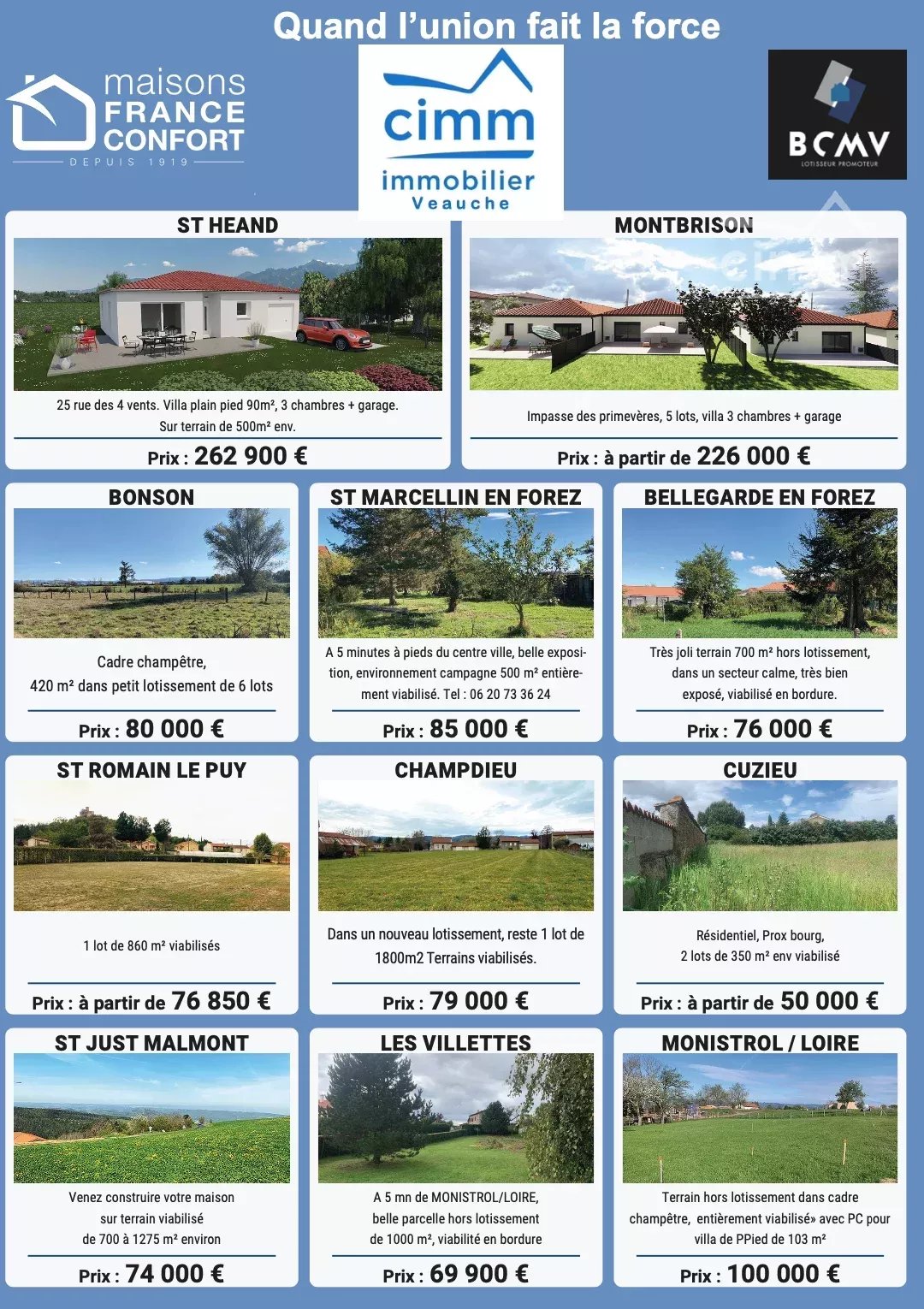 Vente Terrain constructible Veauche