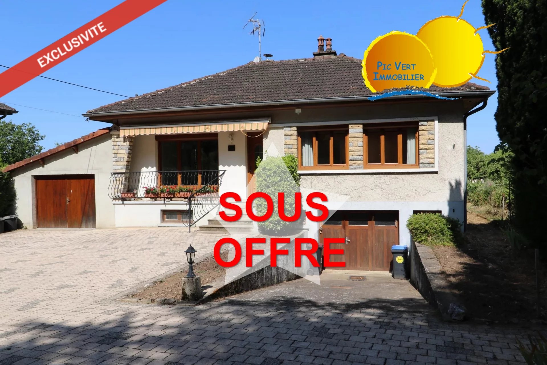 Maison sur sous-sol. Terrain de 1 958m2