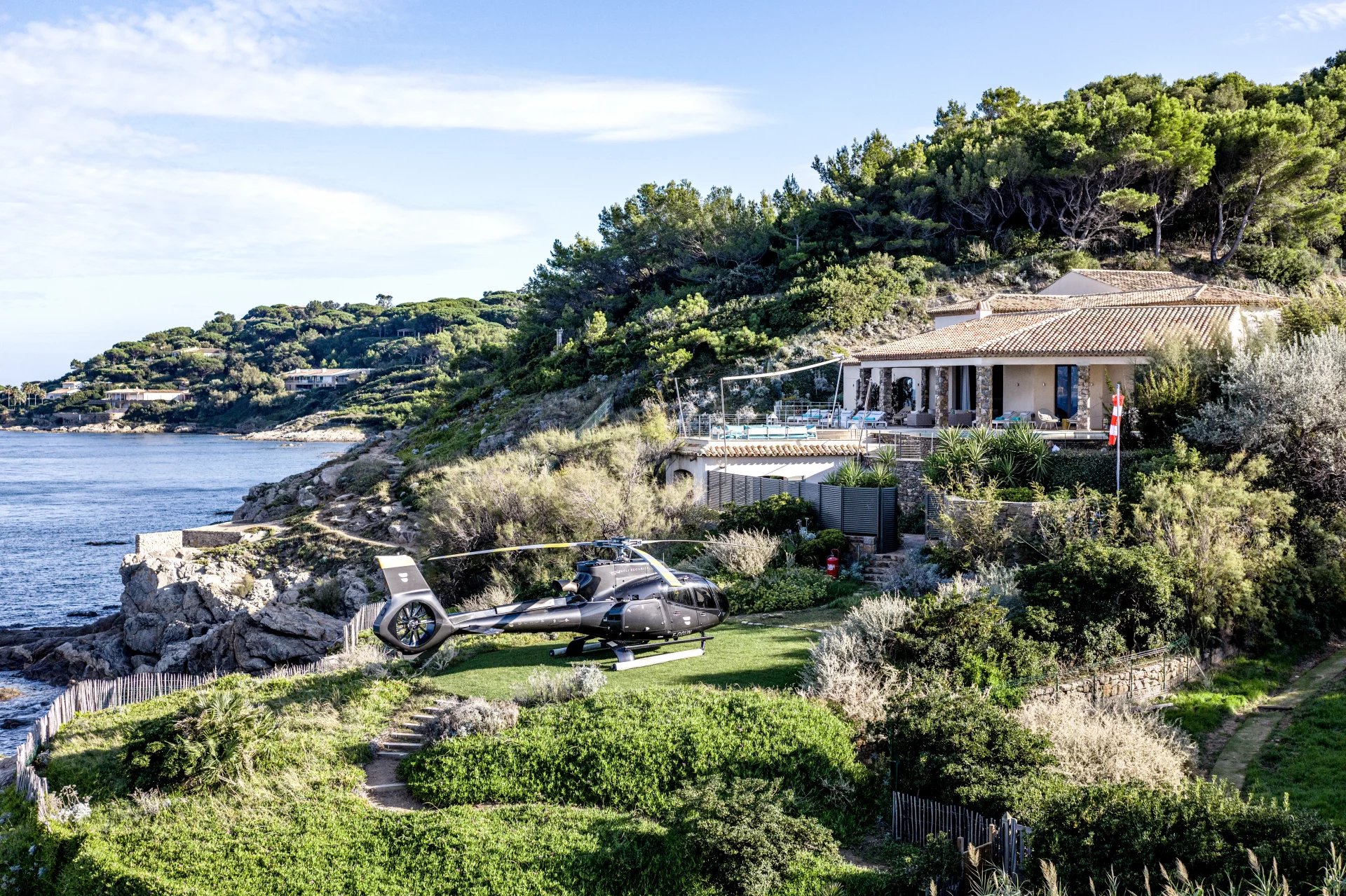 Waterfront villa with direct sea access in Saint-Tropez