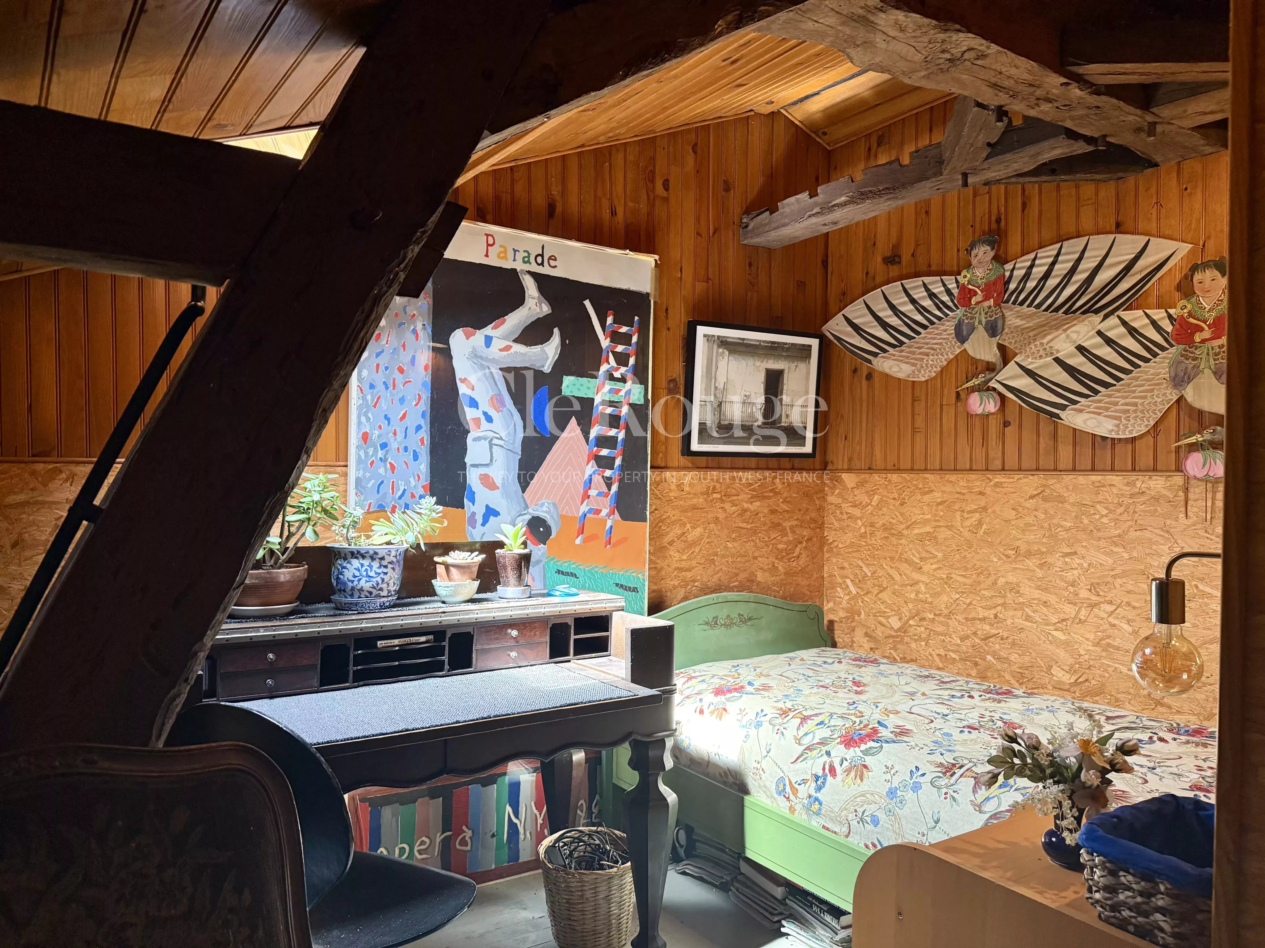 5 minutes from Lauzun - Stone house with barns, pond and park