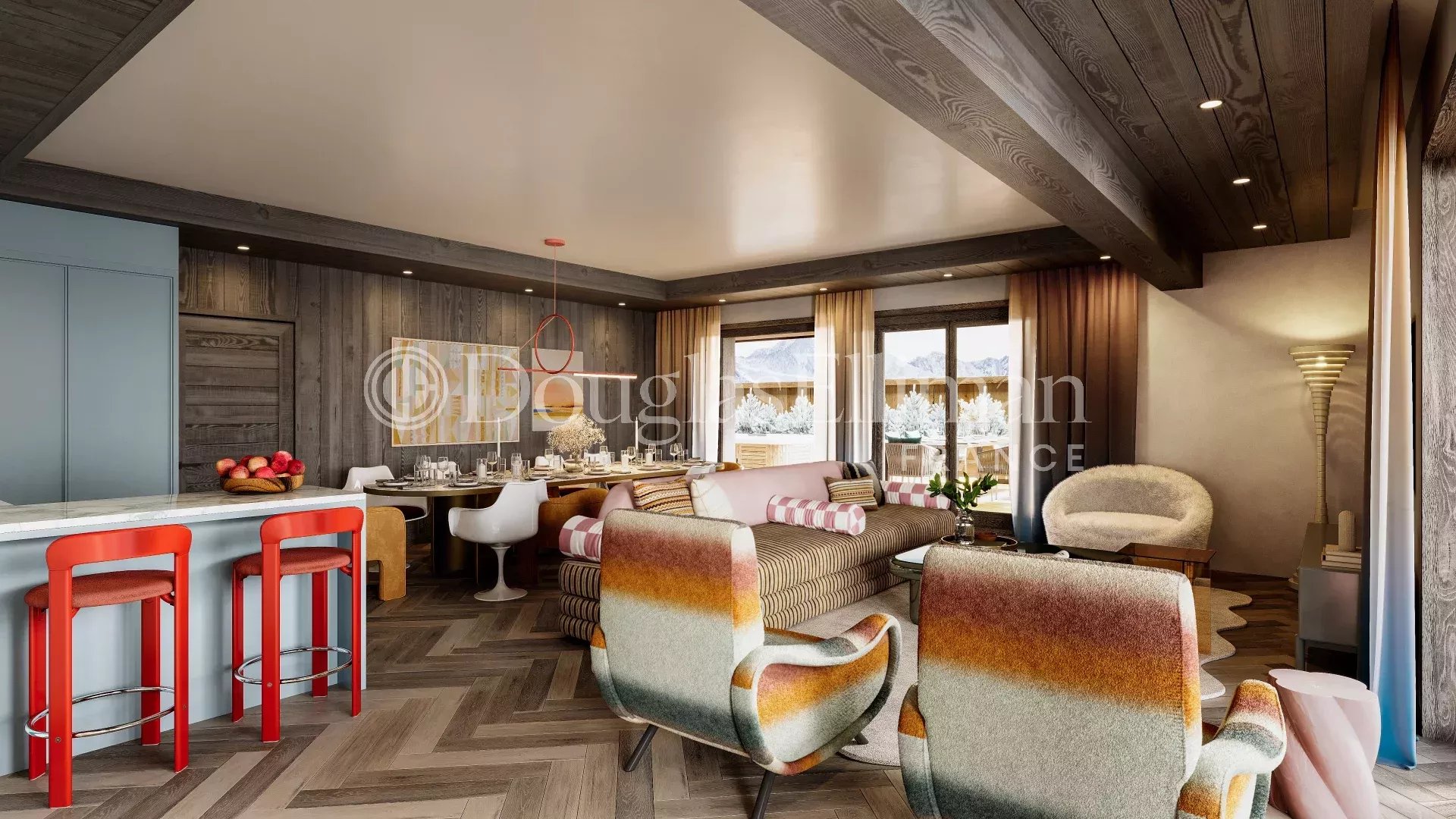 COURCHEVEL – Trois lodges de 5 chambres avec salle de cinéma - Image nᵒ2
