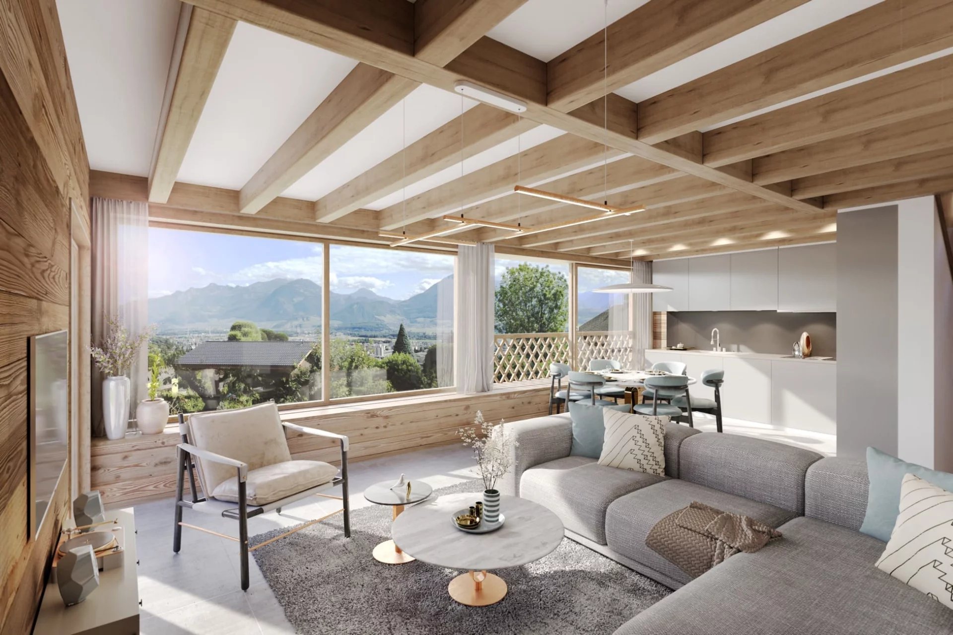 Chalet rénové à neuf 4.5 pièces – Jardin privatif