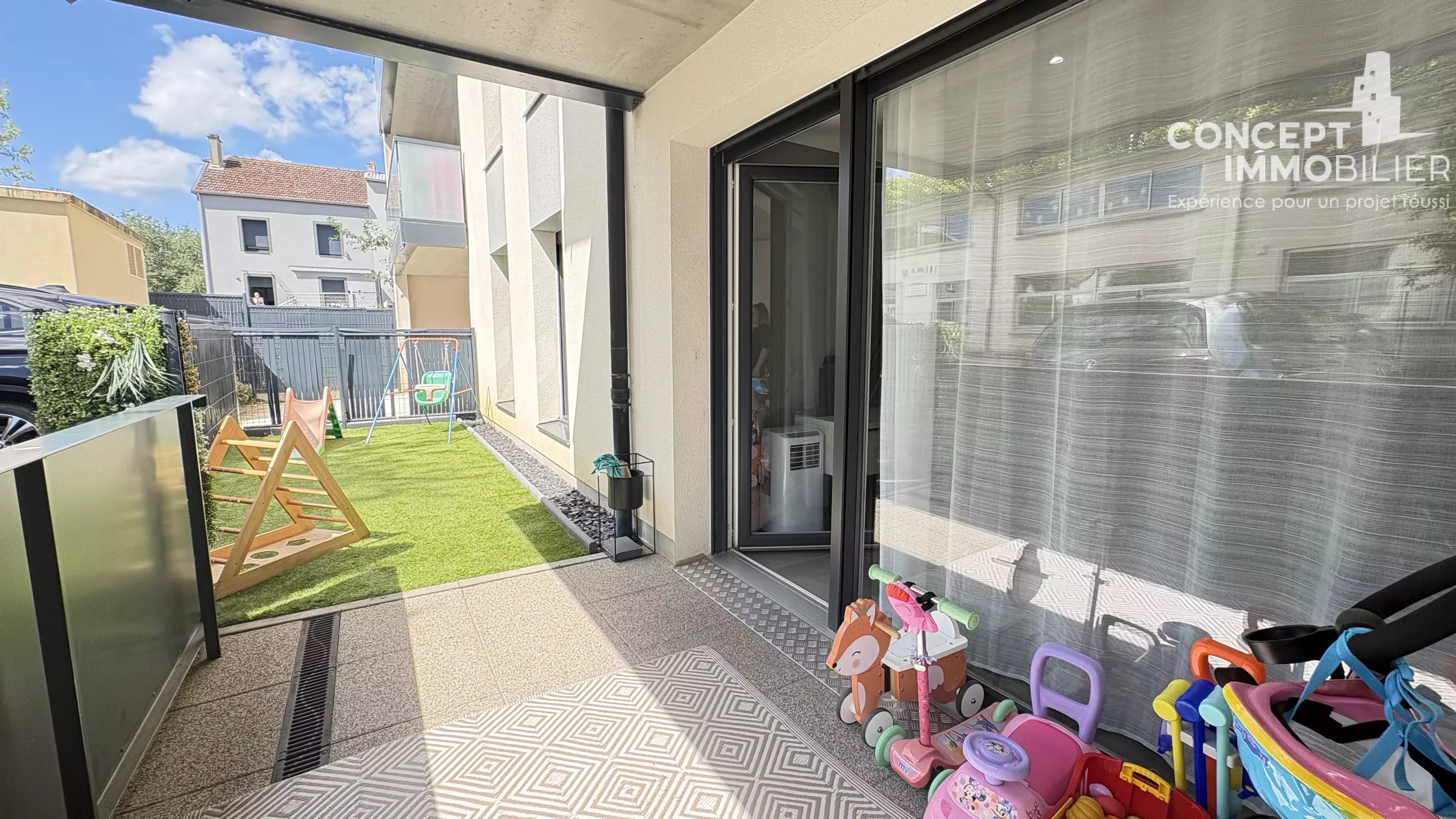 Appartement F3, 2 chambres, parking et cellier