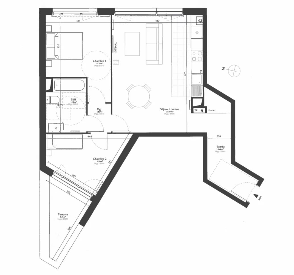 APPARTEMENT NEUF SUR PLAN - EPINAY-SUR-SEINE - Image Array