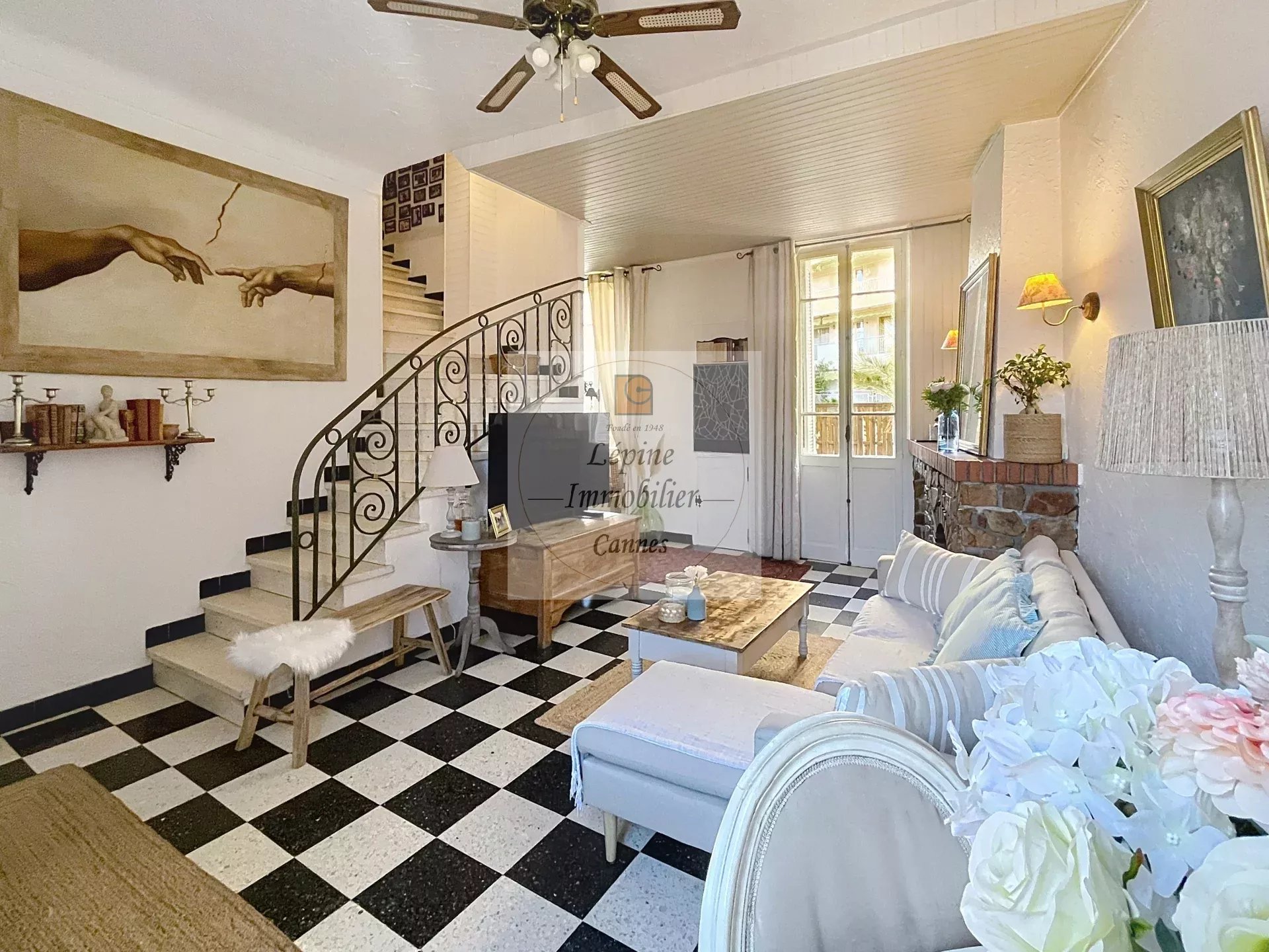 Cannes centre à pied, 5P en duplex de 103 m²