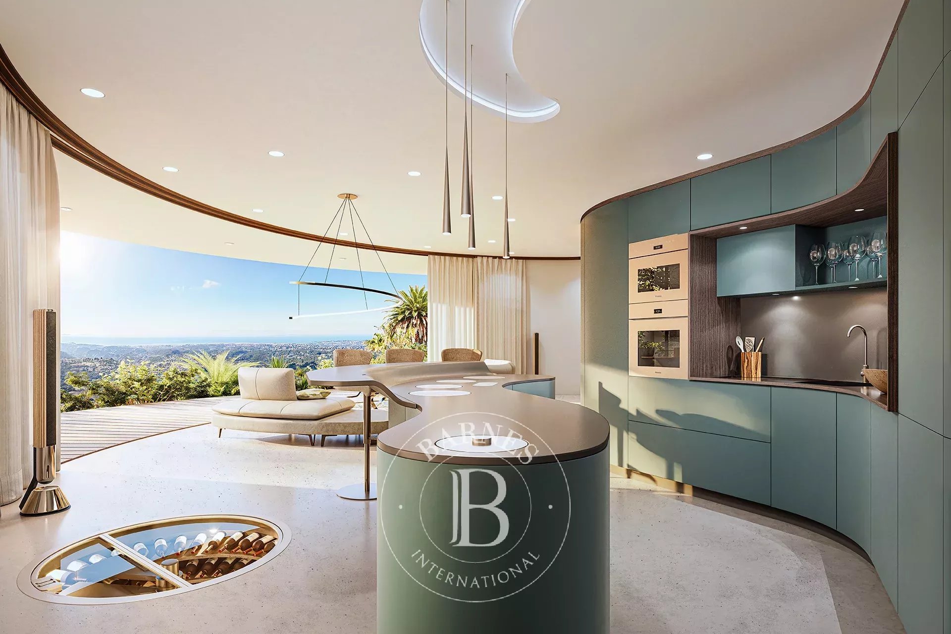 EXCEPTIONAL VILLA IN VENCE  WITH PANORAMIC SEA AND RIVIERA VIEWS - picture 5 title=
