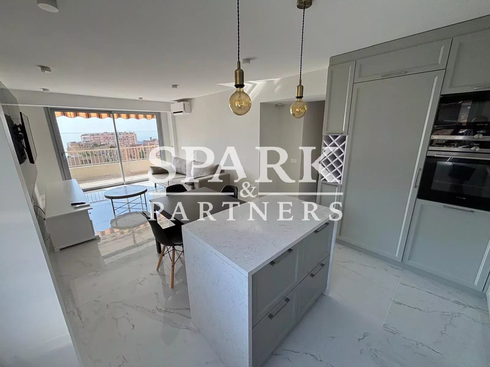 Beausoleil - rental apartment 3 rooms - sea view