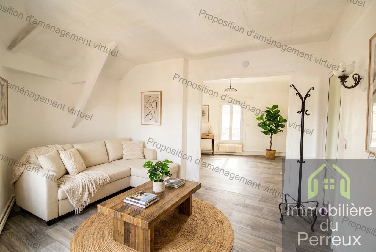 Dernier étage   3 pièces 59 m2   Esprit atelier ancien, lumi