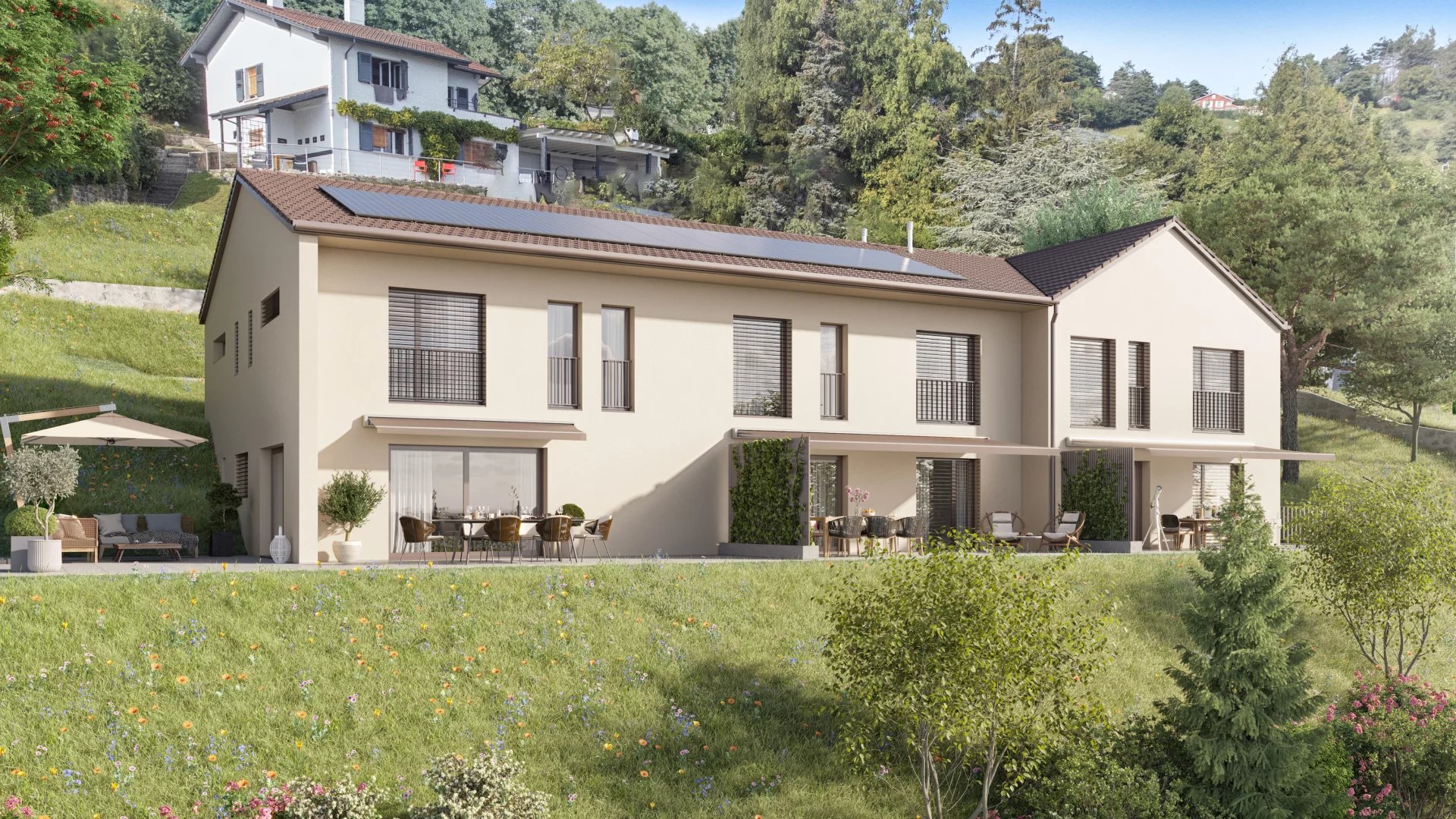 Villa jumelle de 5.5 pièces avec vue panoramique sur le lac !