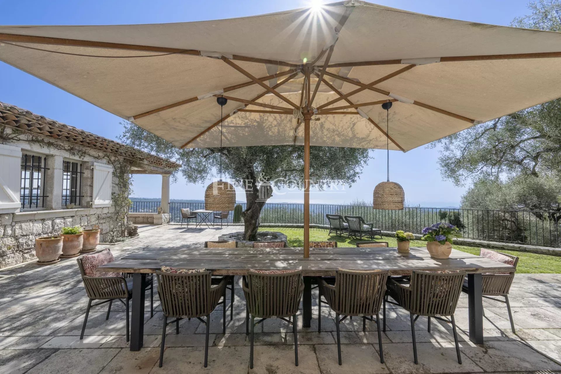 Photo of Stone property for sale, Vence, panoramic views