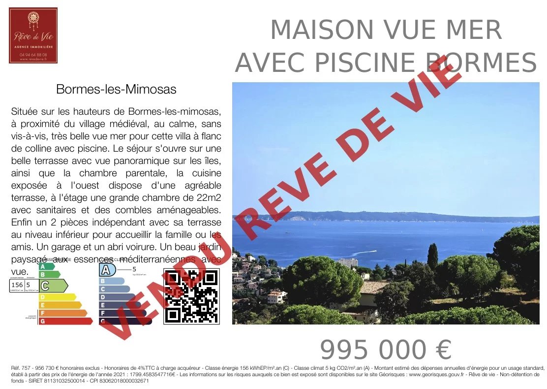 Vente Maison Bormes-les-Mimosas