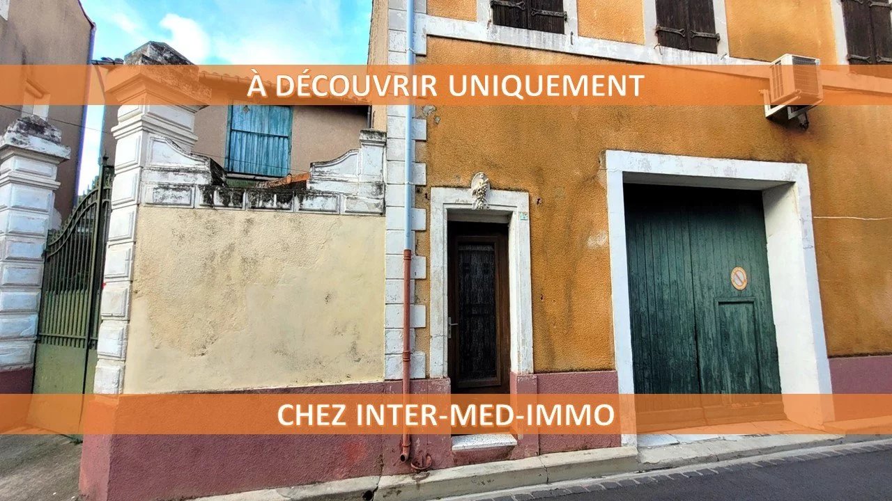 Florensac 34510 En Exclusivité Maison en pierre au cœur du village avec grange, cour et terrasse
