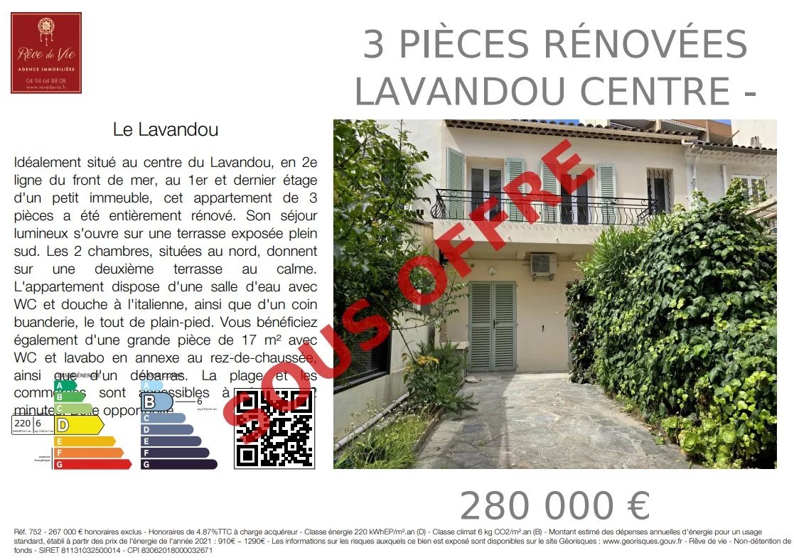 Vente Appartement Le Lavandou