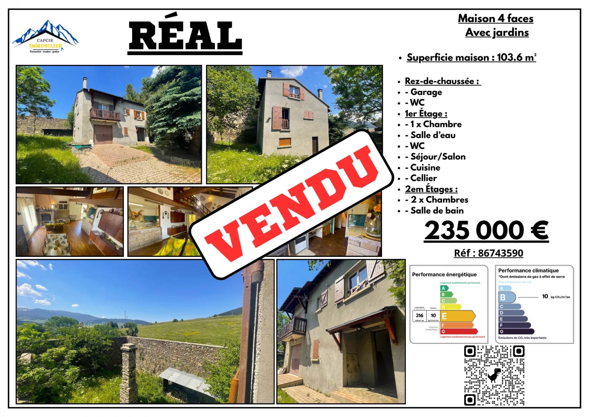 Vente Maison de village Réal