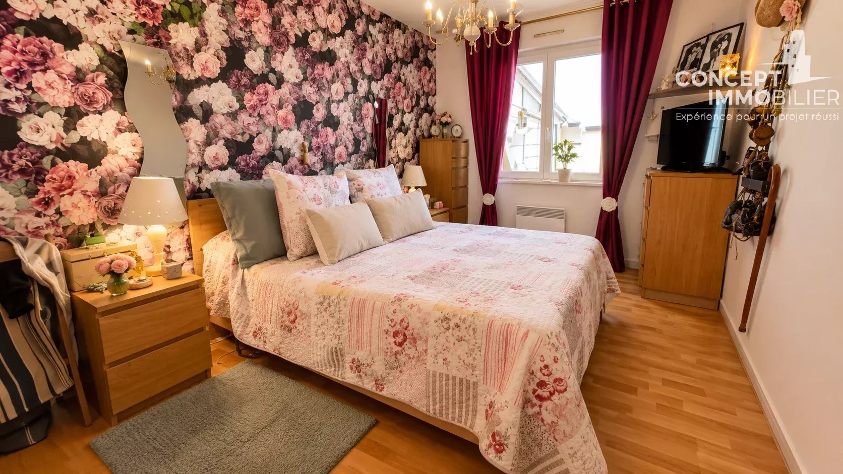 Maison plain pied Florange 3 chambres, garage et jardin