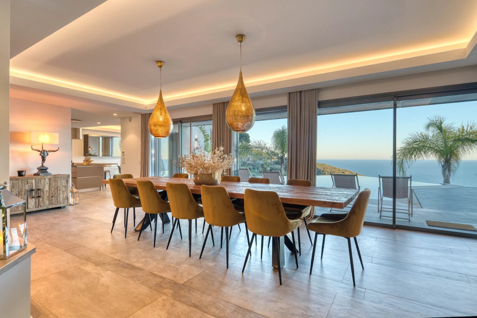 Eze - Villa contemporaine d'exception - vue mer panoramique