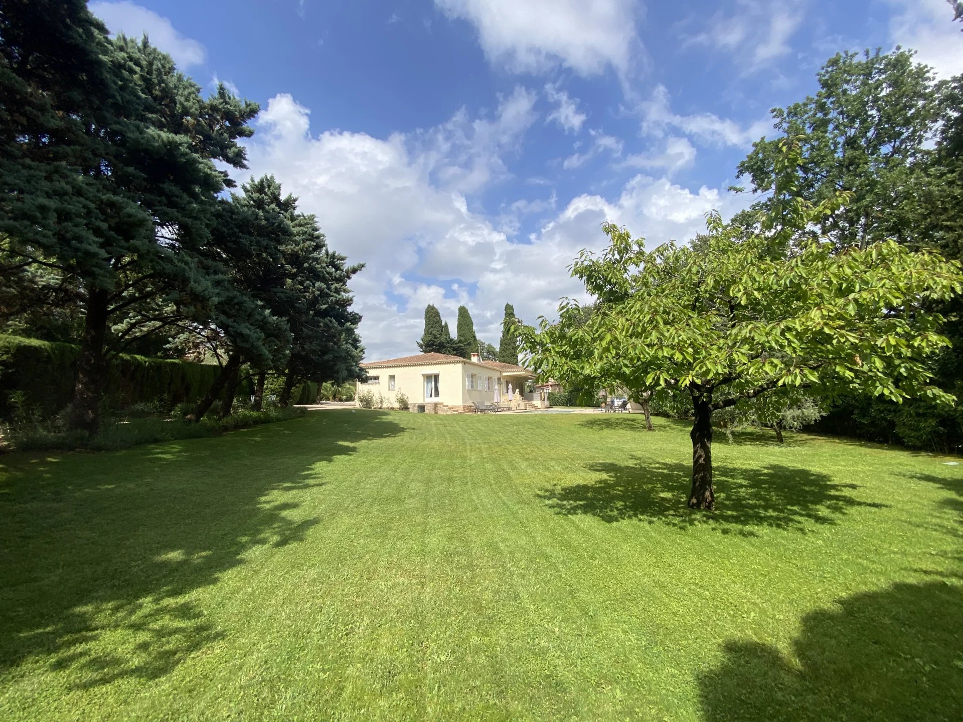 A leafy property near the village