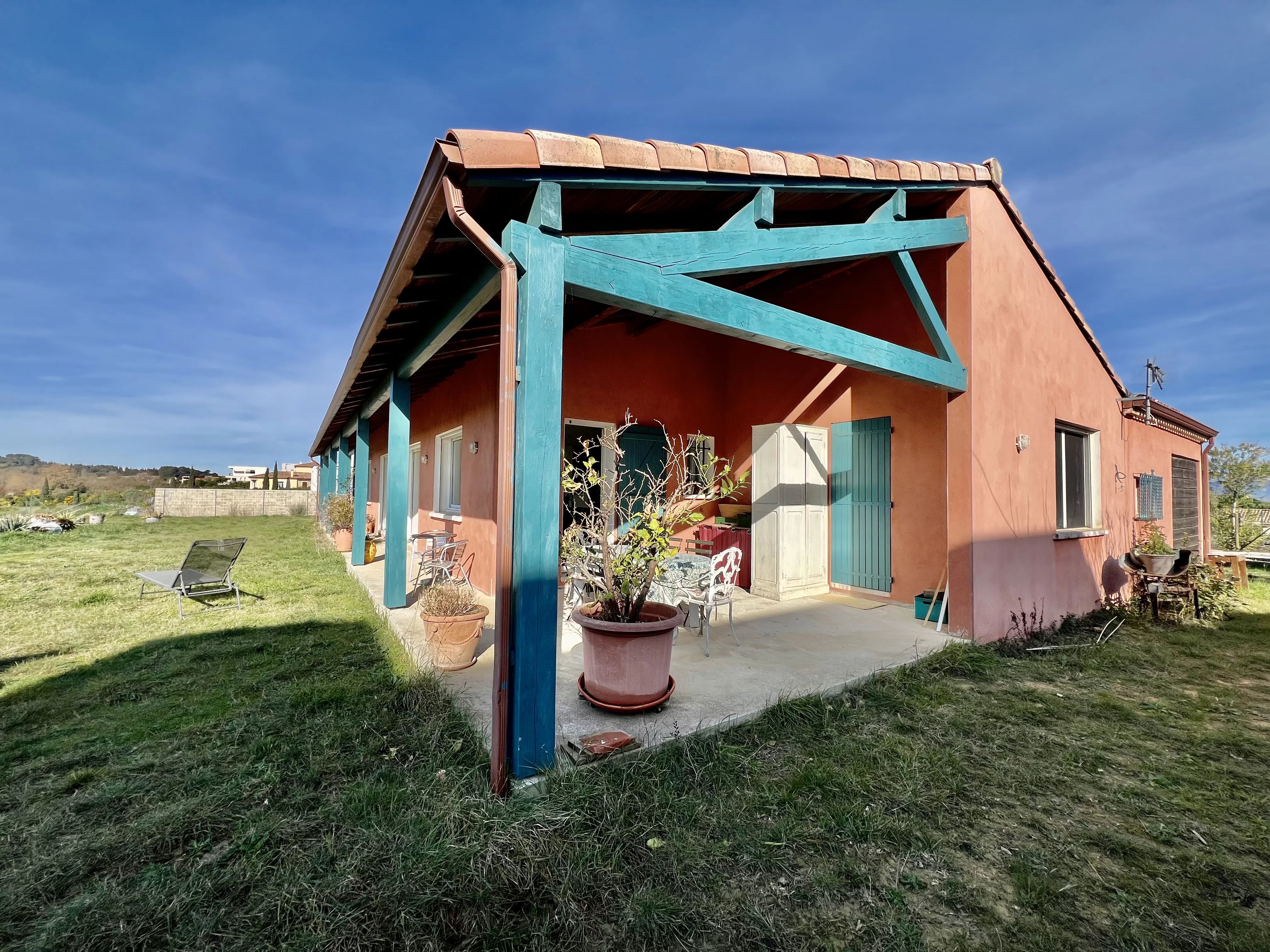Moderne gelijkvloerse villa nabij Carcassonne, 4 slaapkamers