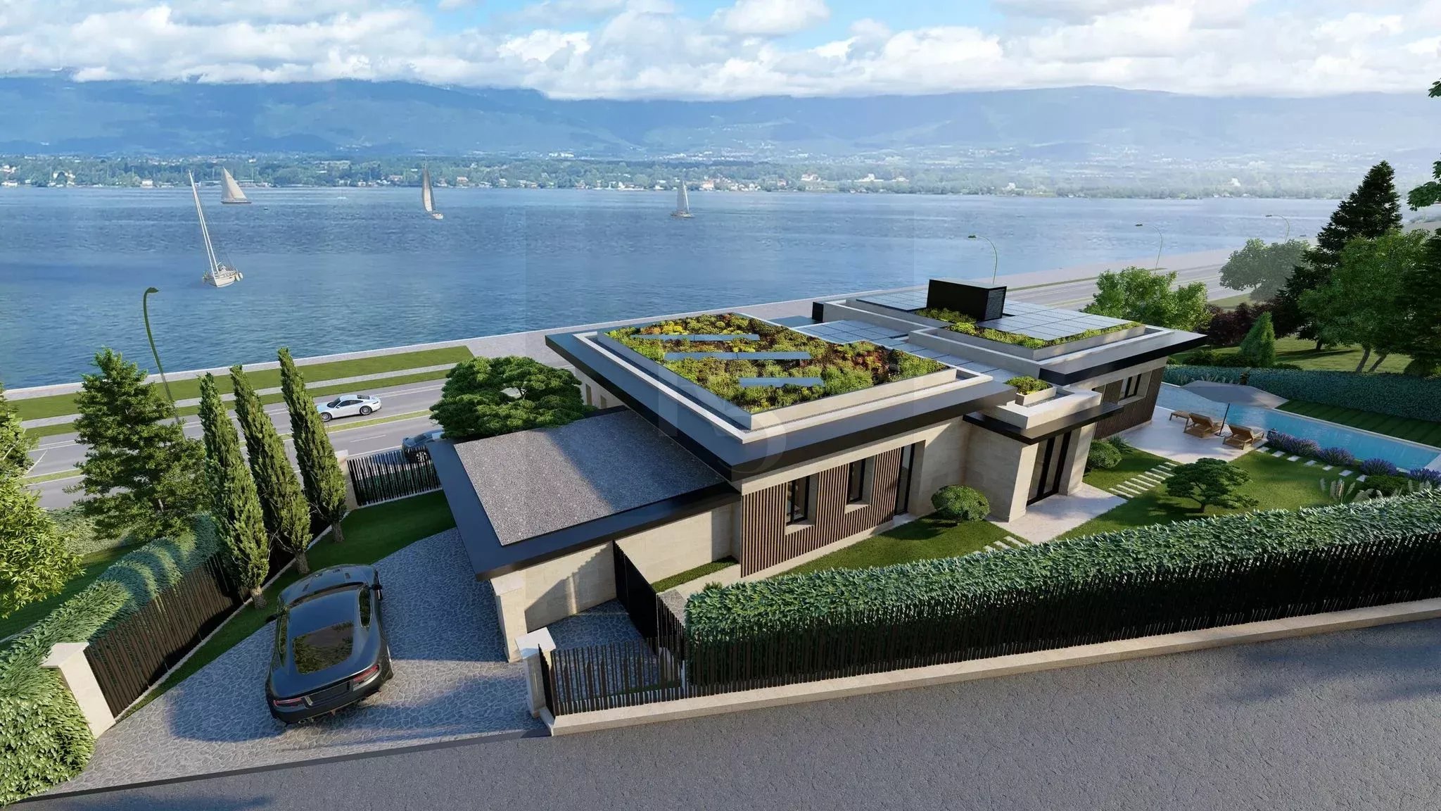Villa Lake Overview – Cologny — photo 1