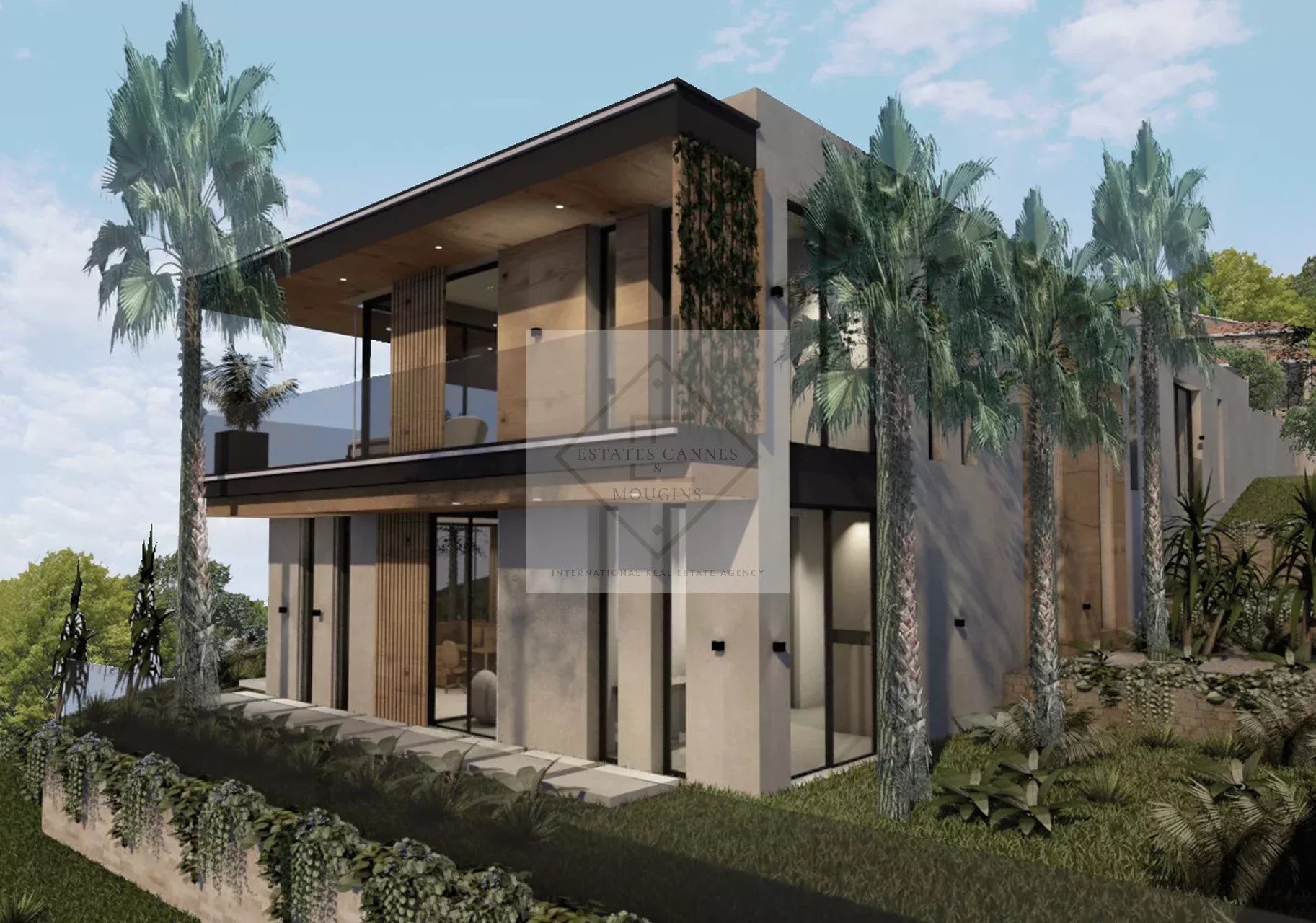 MANDELIEU — TERRAIN AVEC PROJET DE VILLA CONTEMPORAINE & PERMIS PURGÉ — photo 6