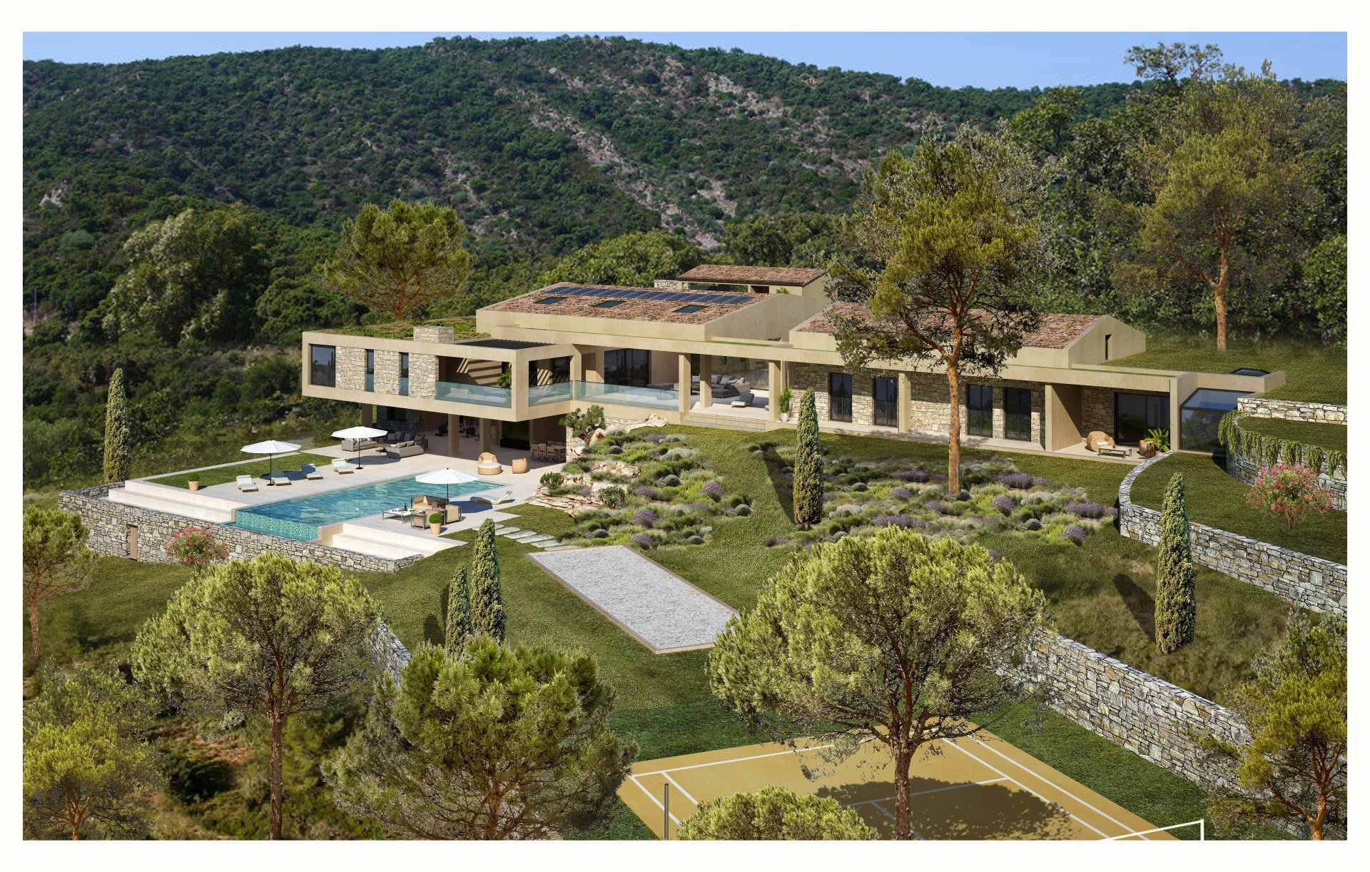 TERRE BLANCHE TOURRETTES | TERRAIN 7740 m2 | PERMIS CONSTRUIRE PURGÉ