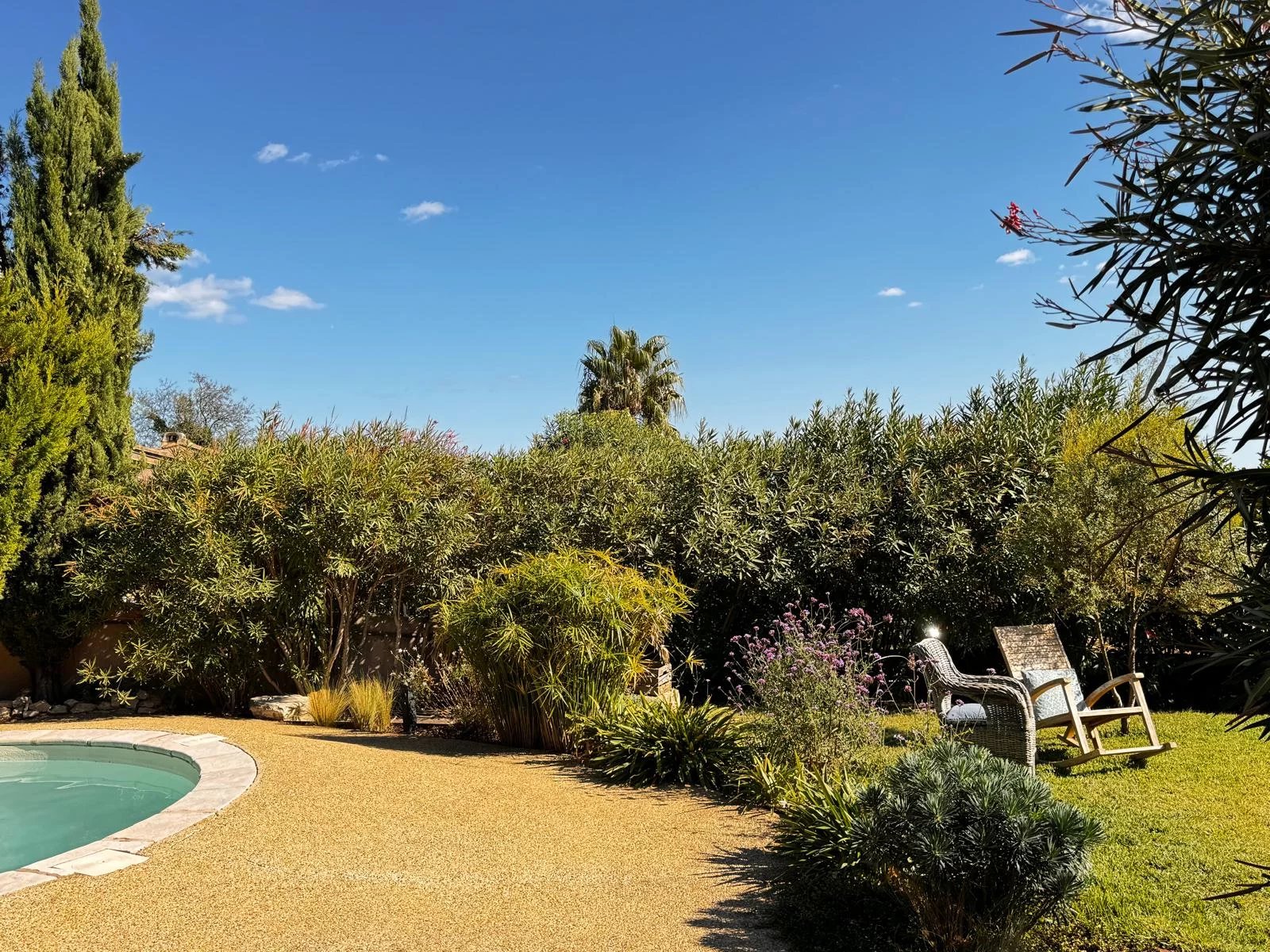 Piscine et jardin sans vis à vis