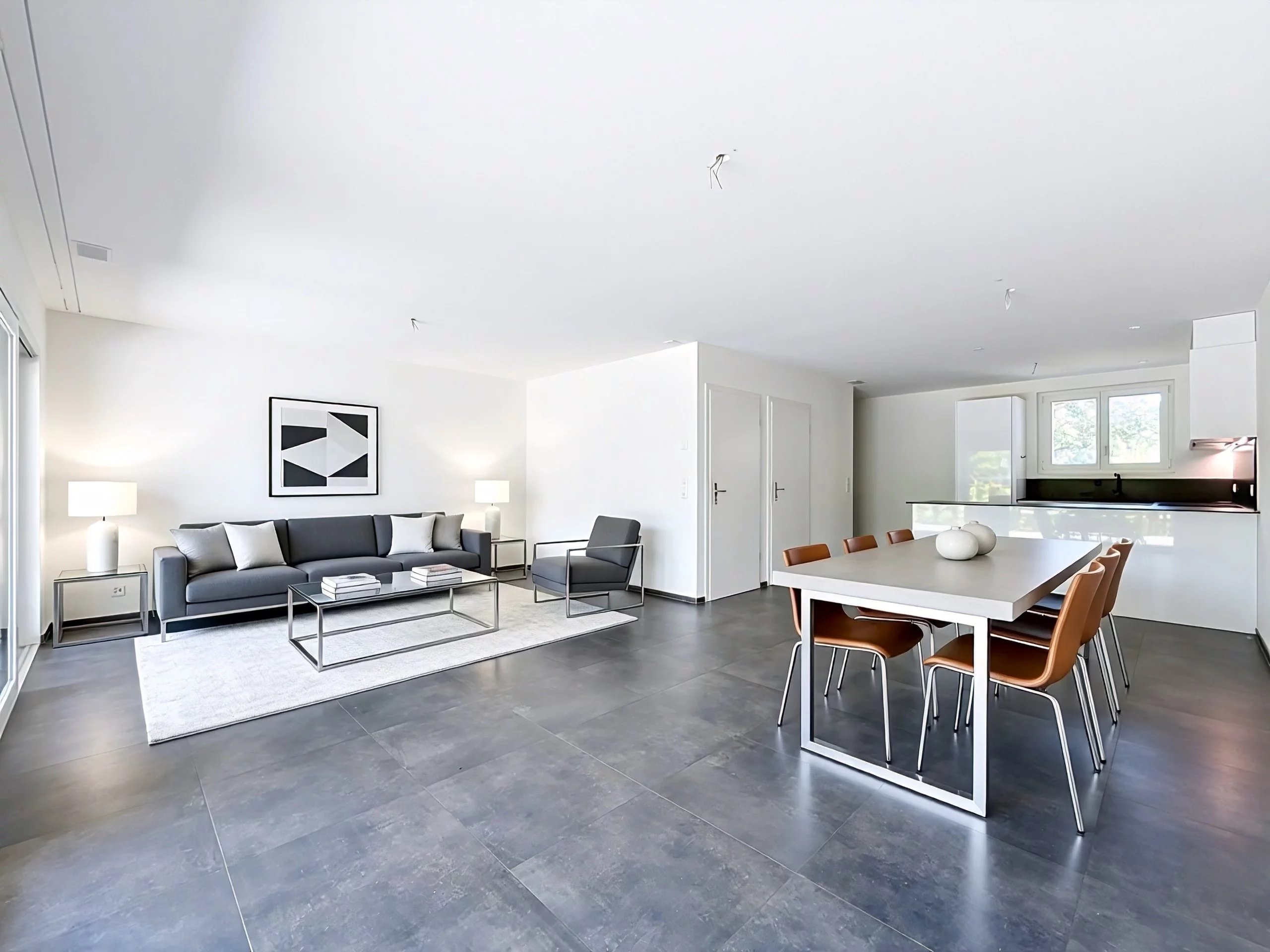 Villa contemporaine avec jardin et terrasses