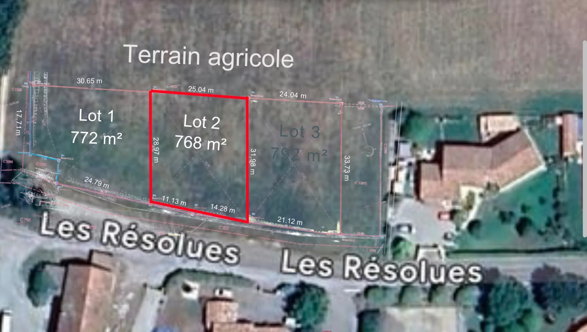 Vente Terrain constructible Lazer