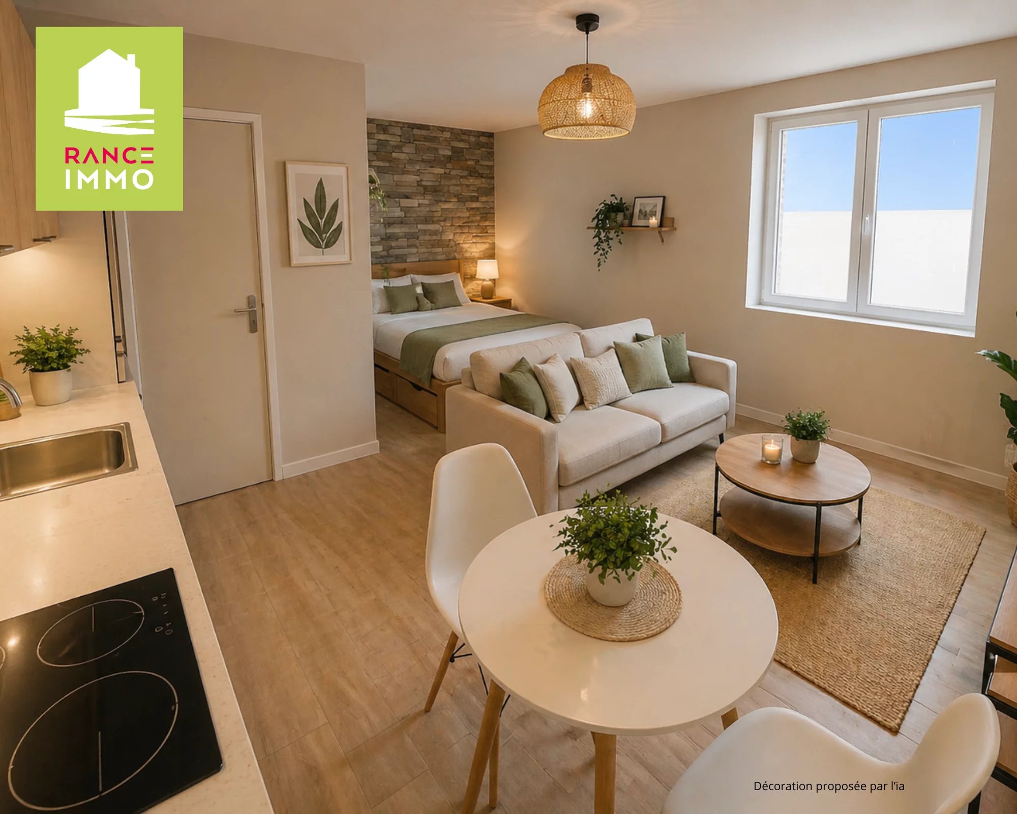 Studio à rénover – Fort potentiel – Centre de Plouër-sur-Rance