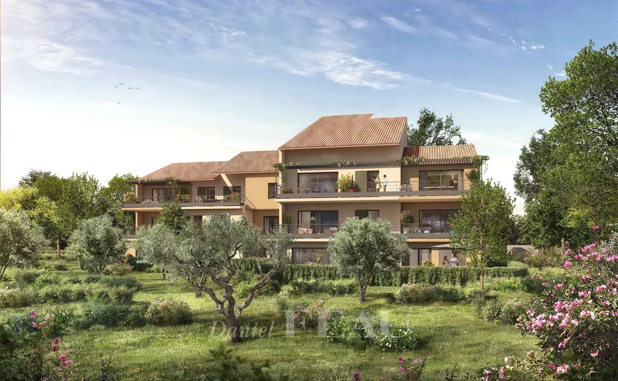 Aix en Provence  -  A new 3-room apartment with a private garden