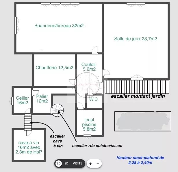 PROPRIETE BOURGEOISE SUR 1350 M² DE TERRAIN — photo 19