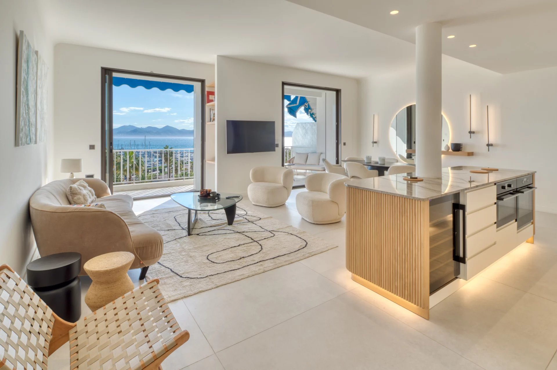 CANNES CROISETTE - 4 Pièces avec Vue Mer Panoramique