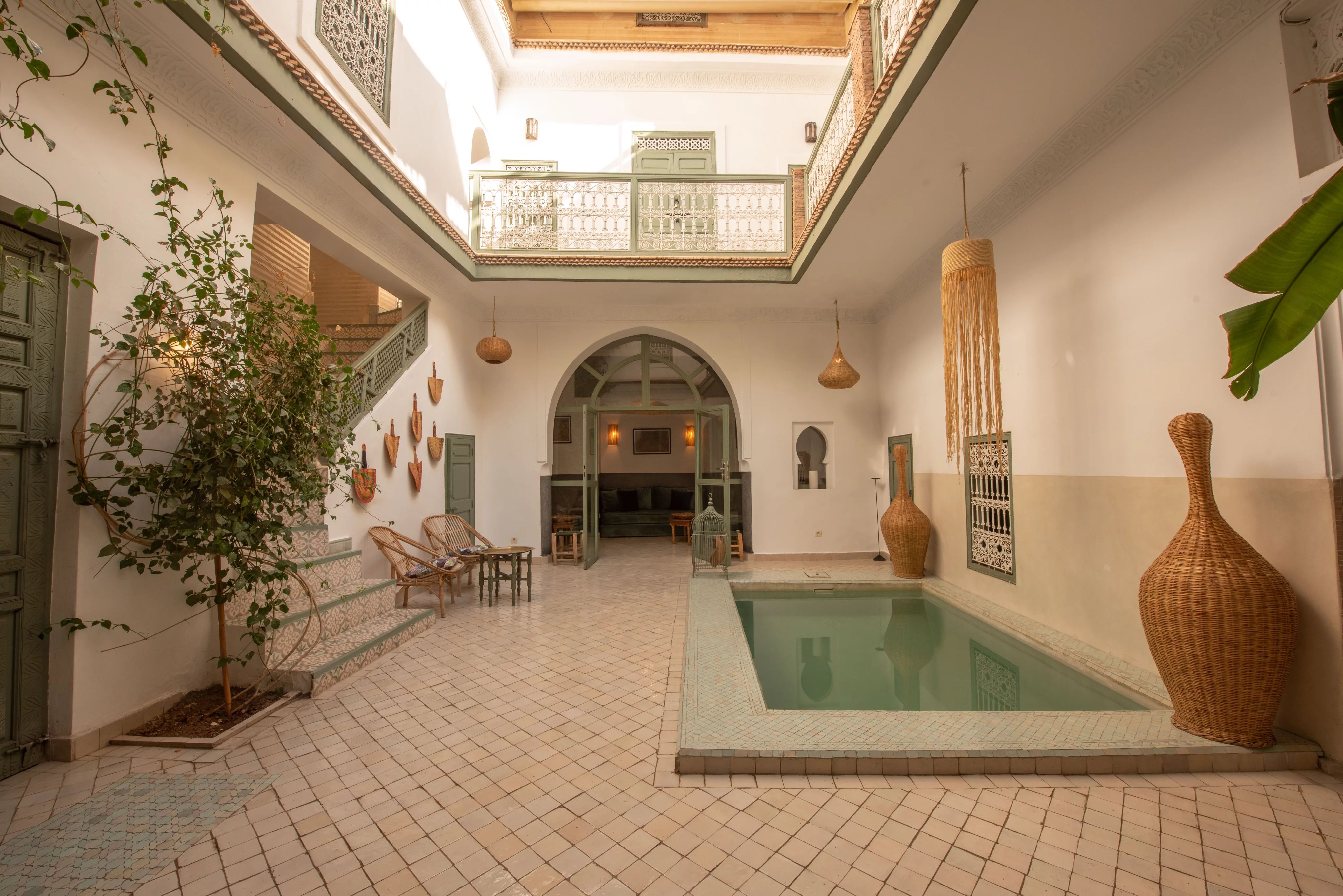 Ravissant Riad de 5 chambres avec bassin chauffé