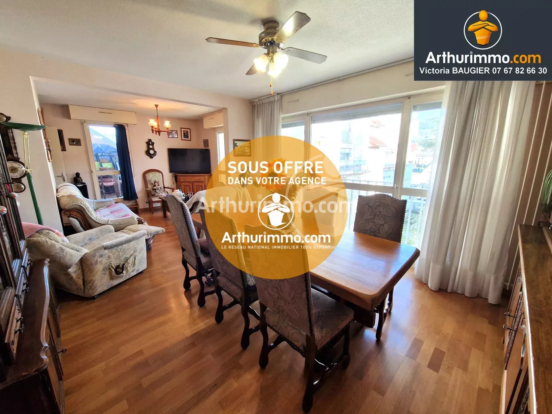 LONS-LE-SAUNIER (39 JURA), à vendre appartement, 2 chambres, 81 m² dans résidence sécurisée avec ascenseur et garage