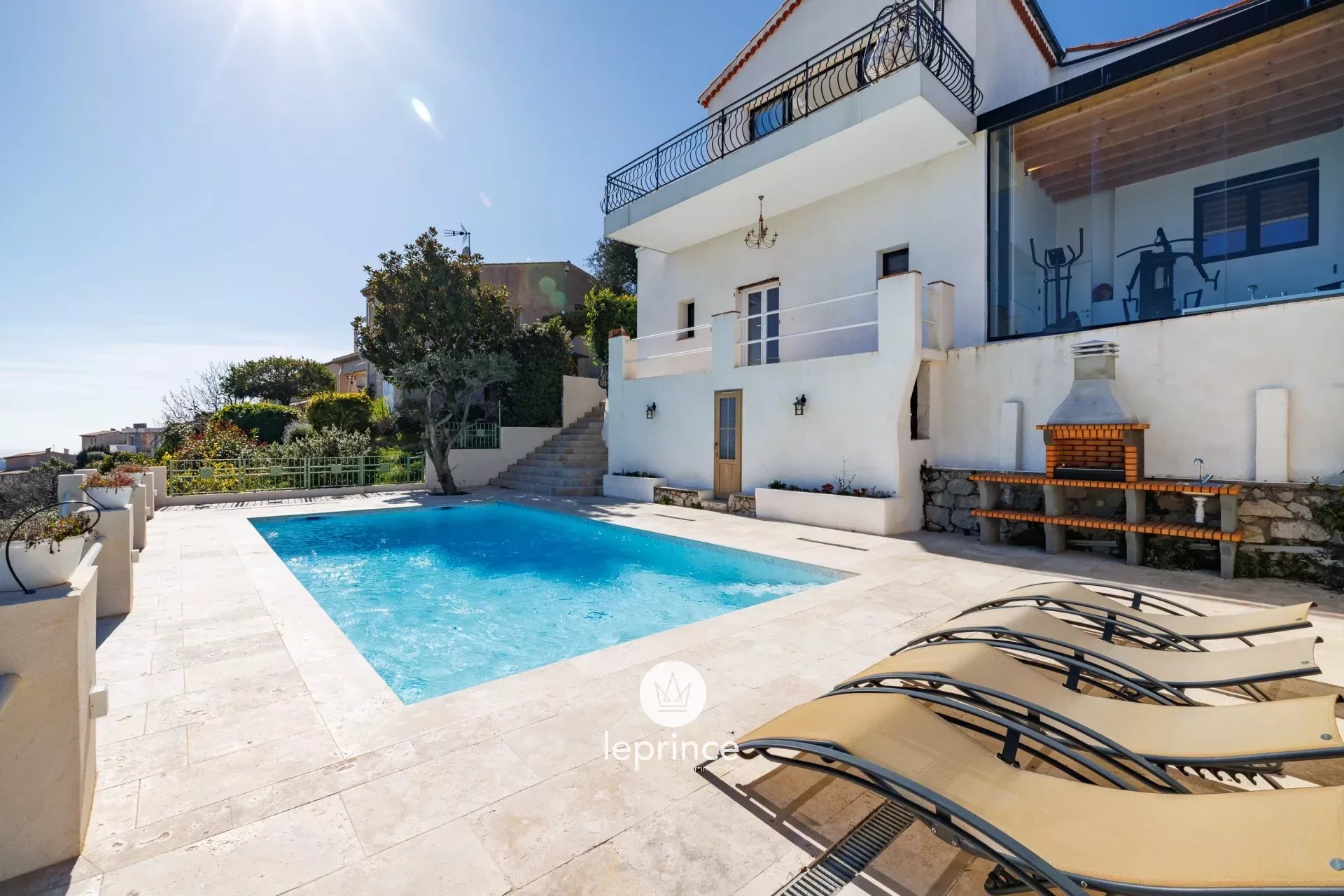 Nice Pessicart - Maison vue mer avec piscine